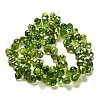 Electroplate Glass Beads Strands X-EGLA-D030-17A-2