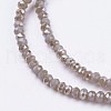 Electroplate Glass Beads Strands GLAA-F078-HR04-3