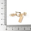 Brass Micro Pave Cubic Zirconia Fold Over Clasps KK-U052-39G-3