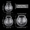  12Pcs 3 Style Mini Empty Clear Glass Globe FIND-NB0003-61-2