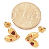 Ion Plating(IP) 304 Stainless Steel Stud Earrings EJEW-A118-07G-04-5