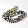 Electorplated Glass Beads EGLA-E003-13-2