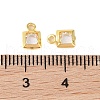 Rack Plating Brass Glass Pendants KK-S385-02G-03-3