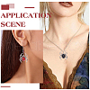 WADORN 16Pcs 4 Styles Alloy Rhinestone Pendants RB-WR0001-02-6