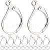 CREATCABIN 60Pcs Brass Leverback Earring Findings KK-CN0003-06-1