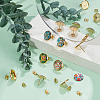 Unicraftale Flat Round 304 Stainless Steel Stud Earring Settings STAS-UN0060-74D-G-2