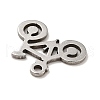 Non-Tarnish 201 Stainless Steel Pendants STAS-A066-05P-4