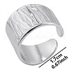 Non-Tarnish Vintage Stainless Steel Open Cuff Rings XN1892-1-1