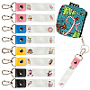 PU Leather & Cotton Name Marker Keychain AJEW-WH0514-030-1