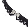 304 Stainless Steel Cable Chains & Electroplated Shell Pendant Tassel Thigh Leg Chains AJEW-AN00649-01-5