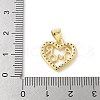 Brass Micro Pave Cubic Zirconia Pendants KK-P294-28G-03-3