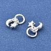 Fine Silver Moon Star Charms STER-D302-02S-2