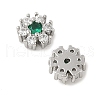 Brass Micro Pave Cubic Zirconia Beads KK-U056-16P-01-2