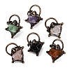 Natural Mixed Stone Merkaba Star Pendants G-C144-02R-1