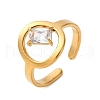 304 Stainless Steel Adjustable Cuff Rings for Women RJEW-B126-06G-02-4