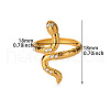 Retro Royal Style Stainless Steel with Cubic Zirconia Cuff Rings for Women FS-WG343E9-10-4