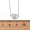 S925 Sterling Silver Link Bracelets for Women BJEW-D318-01P-5