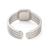 Non-Tarnish 304 Stainless Steel Pad Ring Settings RJEW-F160-04P-3