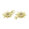 Brass Micro Pave Cubic Zirconia Pendants KK-E068-VB425-3