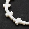 Natural White Shell Beads Strands SSHEL-F0812C-2