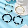 4Pcs 4 Styles Gemstone Beaded Stretch Bracelets Sets BJEW-JB111342-3