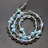 Synthetic Moonstone Beads Strands G-F143-8mm-03-2