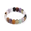 Natural Mixed Gemstone Beaded Stretch Bracelets for Women Men BJEW-M049-11A-4