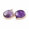 Natural Amethyst Pendants G-C023-03-3