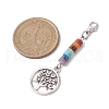 Alloy Tree of Life Pendant Decorations HJEW-JM02062-04-3