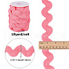 Gorgecraft 10 Yards Polyester Wavy Fringe Trim Ribbon OCOR-GF0002-49B-2
