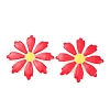 Alloy Enamel Stud Earrings for Women EJEW-U028-12G-2