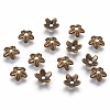 Tibetan Style Alloy Bead Caps X-K0PA6071-1