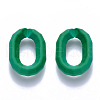 Opaque Spray Painted Acrylic Linking Rings X-OACR-S036-008A-I-2