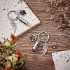  2Pcs Alloy Enamel Keychain KEYC-NB0001-27-5
