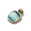 Real 14K Gold Plated 304 Stainless Steel Pendants STAS-R005-01G-02-2
