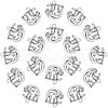 Tibetan Style Alloy Pendants TIBEP-CA0001-03-RS-1