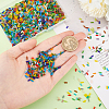   1800Pcs 18 Colors Frosted Glass Tube Beads FGLA-PH0001-09-3
