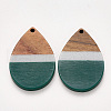 Resin & Walnut Wood Pendants RESI-S384-002A-A01-1