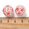 Christmas Round Silicone Beads SIL-K002-02C-2