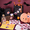Halloween Theme Round Self-Adhesive Paper Decorative Stickers DIY-WH0308-557-5