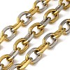 Ion Plating(IP) 201 Stainless Steel Rectangle Link Chains CHS-A012-01A-1