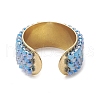 Glass Seed Beads Cuff Rings RJEW-MZ00016-03-4