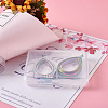 2Pcs 2 Style Alloy Magnetic Locket Pendants PALLOY-TA0002-35M-7