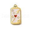 304 Stainless Steel Enamel Pendants STAS-R153-04G-03-1