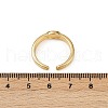 Brass & Oval ABS Imitation Pearl Cuff Rings RJEW-S633-01G-5