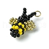 Seed Beads Beaded Charms PALLOY-MZ00295-3