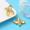 304 Stainless Steel Rhinstone Stud Earrings EJEW-Z081-01G-3