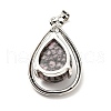 Natural Rhodonite Pendants G-B033-04P-16-3