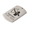 Non-Tarnish 304 Stainless Steel Pendants STAS-C098-01K-P-2