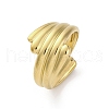 304 Stainless Steel Open Cuff Rings for Women RJEW-K258-10G-2